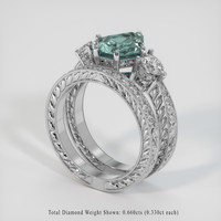 2.44 Ct. Sapphire Ring, Platinum 950 2