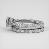 1.35 Ct. Greyish Blue Sapphire Ring, Platinum 950 4