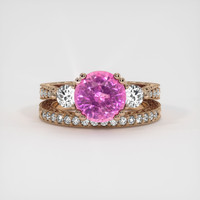 2.32 Ct. Sapphire Ring, 14K Rose Gold 1