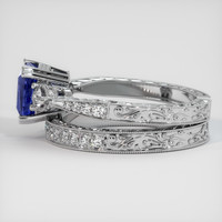 2.06 Ct. Blue Sapphire Ring, 10K White Gold 4
