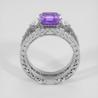2.81 Ct. Purple Amethyst Ring, 10K White Gold 3