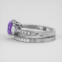 2.81 Ct. Purple Amethyst Ring, 10K White Gold 4
