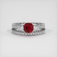 1.55 Ct. Ruby Ring, 10K White Gold 1