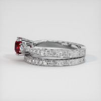 1.55 Ct. Ruby Ring, 10K White Gold 4