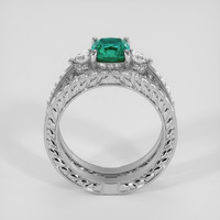 1.72 Ct. Bluish Green Sapphire Ring, 10K White Gold 3