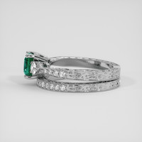 1.72 Ct. Bluish Green Sapphire Ring, 10K White Gold 4
