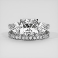 5.07 Ct. White Sapphire Ring, 10K White Gold 1