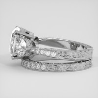 5.07 Ct. White Sapphire Ring, 10K White Gold 4