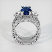 3.87 Ct. Sapphire Ring, 14K White Gold 3