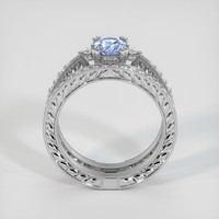 1.06 Ct. Blue Sapphire Ring, 14K White Gold 3