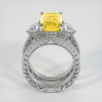 4.55 Ct. Yellow Sapphire Ring, 14K White Gold 3