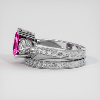3.18 Ct. Sapphire Ring, 14K White Gold 4
