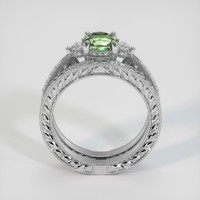 1.13 Ct. Green Sapphire Ring, 14K White Gold 3