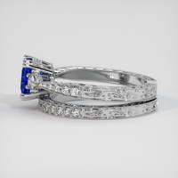 2.19 Ct. Blue Sapphire Ring, 18K White Gold 4