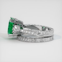 5.33 Ct. Emerald Ring, 18K White Gold 4