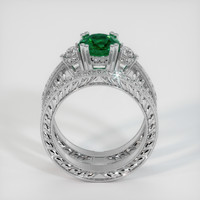 1.23 Ct. Emerald Ring, 18K White Gold 3