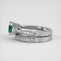 1.23 Ct. Emerald Ring, 18K White Gold 4