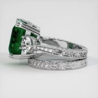 9.21 Ct. Emerald Ring, 18K White Gold 4