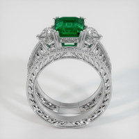 2.85 Ct. Emerald Ring, 18K White Gold 3