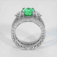 2.63 Ct. Emerald Ring, 18K White Gold 3