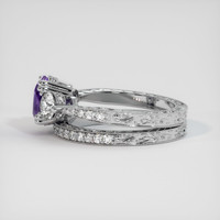 2.03 Ct. Purple Sapphire Ring, 18K White Gold 4