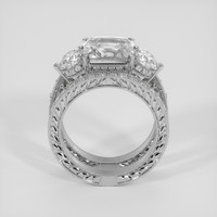 5.07 Ct. White Sapphire Ring, 18K White Gold 3