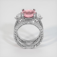 4.55 Ct. Pink Sapphire Ring, 18K White Gold 3