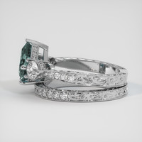 2.44 Ct. Sapphire Ring, 18K White Gold 4