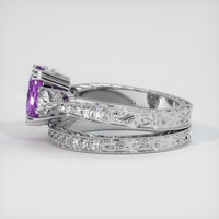 2.06 Ct. Sapphire Ring, 18K White Gold 4