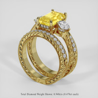 4.55 Ct. Yellow Sapphire Ring, 14K Yellow Gold 2