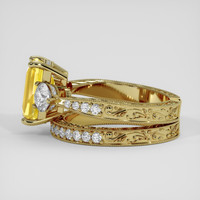 4.55 Ct. Yellow Sapphire Ring, 14K Yellow Gold 4