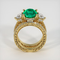 2.29 Ct. Emerald Ring, 18K Yellow Gold 3