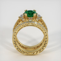 1.23 Ct. Emerald Ring, 18K Yellow Gold 3