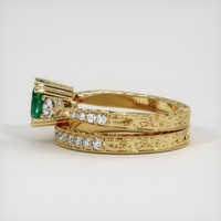 1.23 Ct. Emerald Ring, 18K Yellow Gold 4