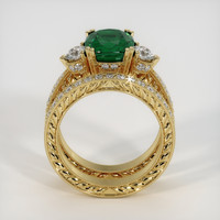 2.44 Ct. Emerald Ring, 18K Yellow Gold 3