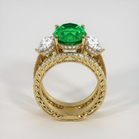 7.93 Ct. Emerald Ring, 18K Yellow Gold 3