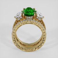 3.55 Ct. Tsavorite Garnet Ring, 18K Yellow Gold 3