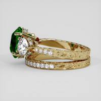 3.55 Ct. Tsavorite Garnet Ring, 18K Yellow Gold 4