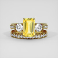 4.55 Ct. Yellow Sapphire Ring, 18K Yellow Gold 1