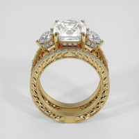 6.81 Ct. White Sapphire Ring, 18K Yellow Gold 3