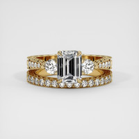1.53 Ct. White Sapphire Ring, 18K Yellow Gold 1