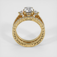 1.53 Ct. White Sapphire Ring, 18K Yellow Gold 3