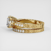 1.53 Ct. White Sapphire Ring, 18K Yellow Gold 4