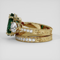 7.12 Ct. Bluish Green Sapphire Ring, 18K Yellow Gold 4
