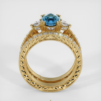 1.67 Ct. Greenish Blue Sapphire Ring, 18K Yellow Gold 3