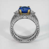 3.23 Ct. Bi Color Sapphire Ring, 14K Yellow & White 3