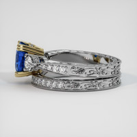 3.23 Ct. Bi Color Sapphire Ring, 14K Yellow & White 4