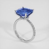 6.20 Ct. Blue Sapphire Ring, Platinum 950 2
