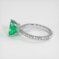 1.69 Ct. Emerald Ring, Platinum 950 4