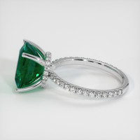 6.53 Ct. Emerald Ring, Platinum 950 4